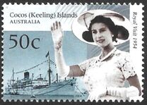 [The 50th Anniversary of the Royal Tour to Australia - Visit of Queen Elizabeth II to Cocos Island, տեսակ PA]