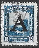 [Airmail - Previous Issues Overprinted A = "Avianca", type QI]