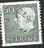 [King Gustaf VI Adolf of Sweden & Tree Crowns - New Colors and Values, type FA67]