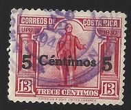 [Issue of 1931 Surcharged "5 CENTIMOS 5", type EQ]