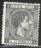 [King Alfonso XII, Inscription "CUBA 1879", tyyppi E13]