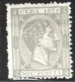[King Alfonso XII, Inscription "CUBA 1879", tyyppi E16]