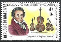 [The 150th Anniversary of the Death of Ludwig van Beethoven, German Composer, 1770-1827, тып YV]