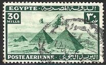 [Airmail - Airplane over Pyramids of Giza, type BK24]