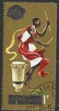 [World's Fair, New York - Dancers, Golden Background, Tip BZ]