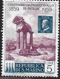 [The 100th Anniversary of Sicily Stamps, type LC]