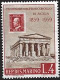 [The 100th Anniversary of Sicily Stamps, type LB]