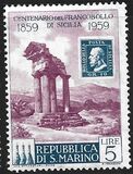 [The 100th Anniversary of Sicily Stamps, type LC]