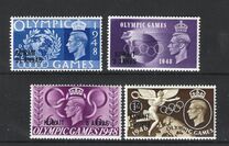 [Olympic Games - London, England - Great Britain Postage Stamps of 1948 Surcharged, Tip BK]