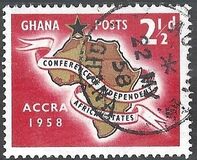 [The 1st Conference of Independent African States, Accra, type K]