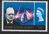 [The 1st Anniversary of the Death of Sir Winston Churchill, 1874-1965, tegund BN]