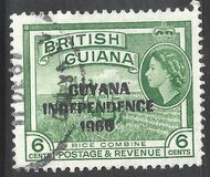 [British Guiana Postage Stamps Overprinted "GUYANA INDEPENDENCE 1966", тып D]