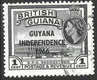[British Guiana Postage Stamps Overprinted "GUYANA INDEPENDENCE 1966", Tip H]