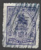 [Francisco Morazan Monument - Stamp of 1919 with New Color, type U9]