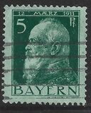 [The 90th Anniversary of the Birth of Prince Luitpold - Type I: Small 9 and no Foot on 1 in "1911". Type II: Large 9 and Foot on 1 in "1911", type F2]