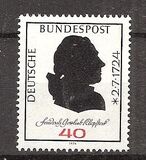 [The 250th Anniversary of the Birth of Friedrich Gottlieb Klopstock, Poet, тып WB]