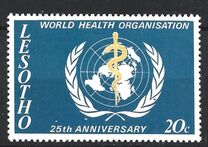 [The 25th Anniversary of World Health Organization, प्रकार DP]