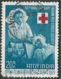 [The 50th Anniversary of Indian Red Cross, type LU]