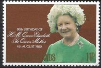 [The 80th Anniversary of the Birth of Queen Elizabeth the Queen Mother, 1900-2002, tegund IB]