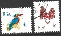 [Definitive Stamps of 1961 with New Country name Inscription "RSA", Tip KQ]