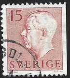 [King Gustaf VI Adolf of Sweden - New Engravement with Imprint, type EE1]