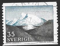 [Mountain Scenery and Uppsala Cathedral, type GS]