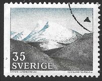 [Mountain Scenery and Uppsala Cathedral, type GS1]