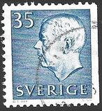 [King Gustaf VI Adolf of Sweden & Tree Crowns - New Colors and Values, Tipi FA60]