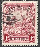 [Alegroría de Barbados. Sin inscripción "Postage & Revenue"., tipo Z2]