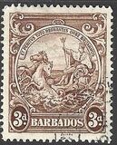 [Alegroría de Barbados. Sin inscripción "Postage & Revenue"., tipo Z9]