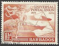 [The 75th Anniversary of the Universal Postal union, typ AF]