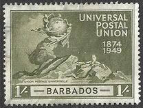 [The 75th Anniversary of the Universal Postal union, typ AI]