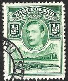 [King George VI and Landscape, type D]