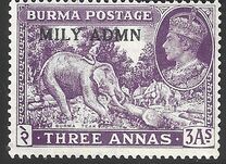 [No. 19-34 Overprinted "MILY ADMIN" in 2 Types, type N1]