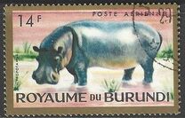 [Airmail - Burundi Animals with Golden Frame, Вид BJ2]