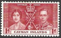 [Coronation of King George VI & Queen Elizabeth - Inscription "CAYMAN ISLANDS", Scrivi AJ1]