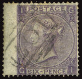[Queen Victoria - Large White Control Letters in Corners, type M1]