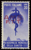 [The 2nd World Health Congress - Rome - Italy Postage Stamp Overprinted "A.M.G.F.T.T.", වර්ගය P]