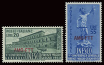 [The 5th General Conference of UNESCO - Italy Postage Stamps Overprinted "AMG-FTT", type AD]