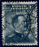 [King Victor Emmanuel III - Italian Postage Stamps Overprinted "LIBIA", 类型 D]