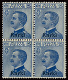 [Italian Stamps Overprinted "Karki", type D]