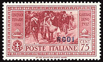 [Italian Postage Stamps No. 360-369 Overprinted "RODI", Tip O]