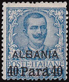 [Italian Postage Stamps Overprinted "ALBANIA" & Surcharged, típus C1]