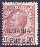 [Italian Postage Stamps Overprinted "ALBANIA" & Surcharged, típus B1]