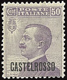 [Italian Postage Stamps Overprinted "CASTELROSSO", タイプ D1]