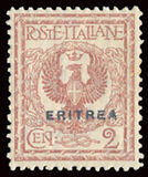 [Italian Postage Stamps Overprinted "ERITREA", Typ V1]
