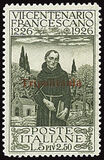 [VII Centenario de la muerte de San Francisco de Asís. Sellos de Italia sobrecargados "Tripolitania"., tipo I4]