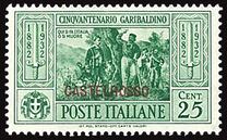 [Italian Postage Stamps Overprinted "CASTELROSSO", tegund L]