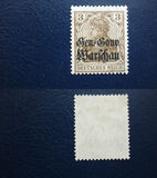 [German Empire Postage Stamps Overprinted "Gen.-Gouv. Warschau", type B1]