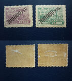 [No. 23-24 Diagonally Surcharged, type F]